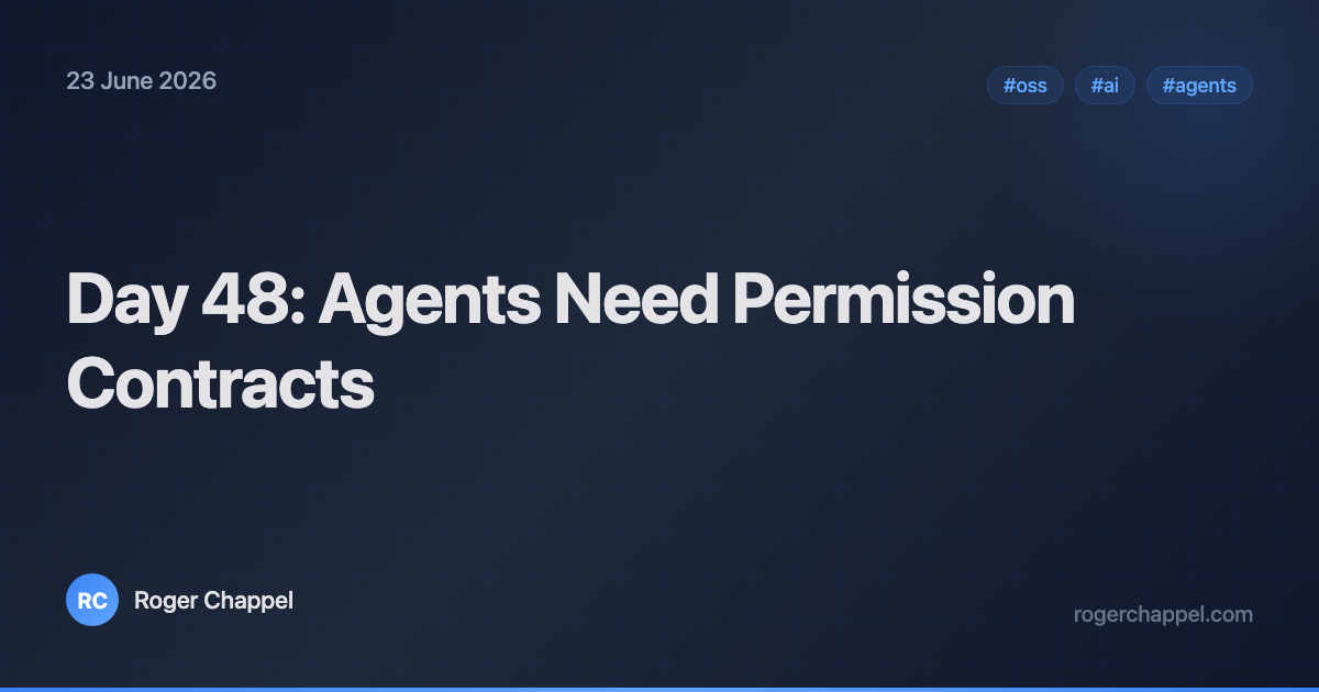 Day 48: Agents Need Permission Contracts