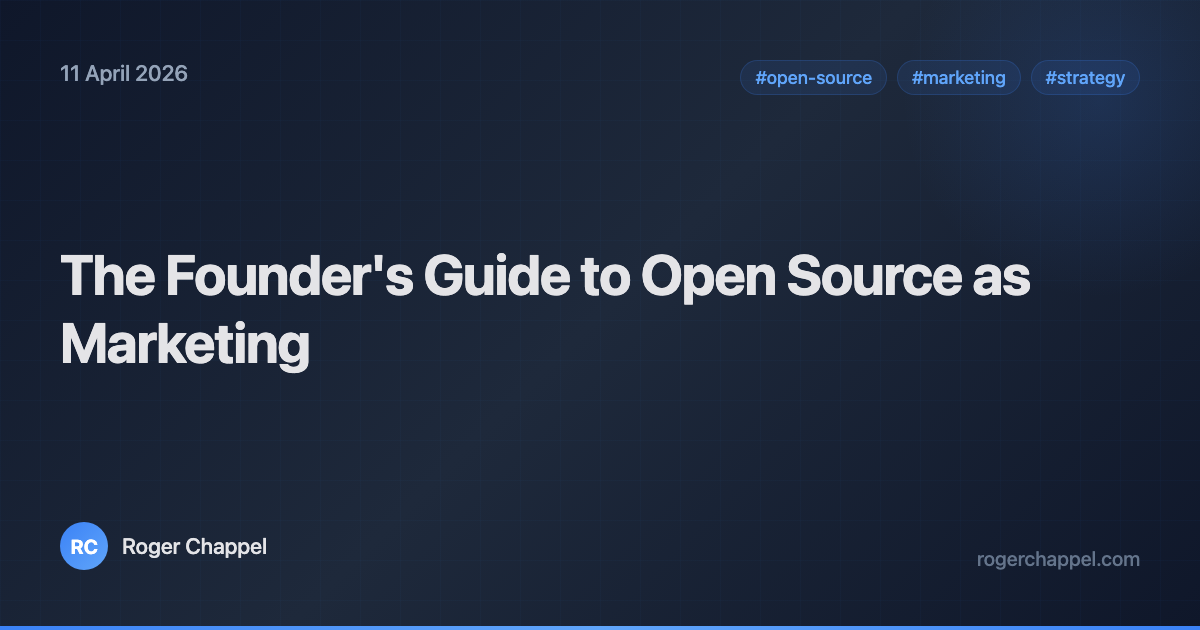 The Founder's Guide to Open Source as Marketing