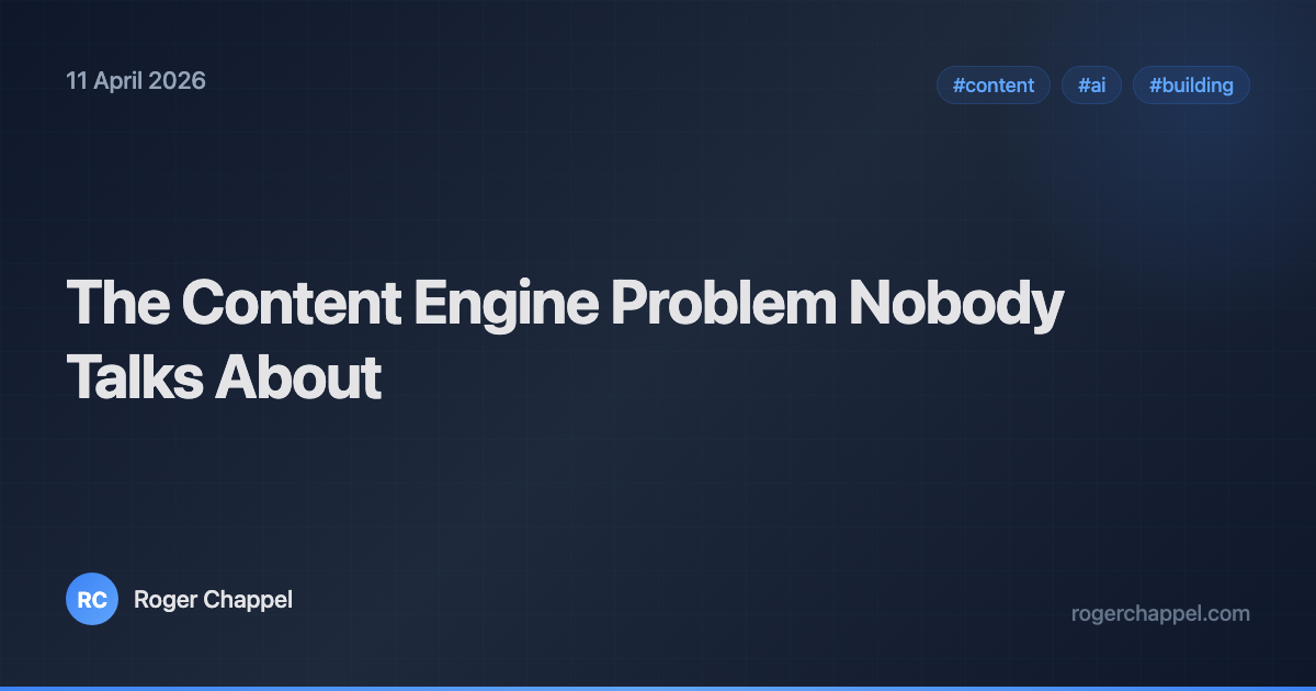 The Content Engine Problem Nobody Talks About