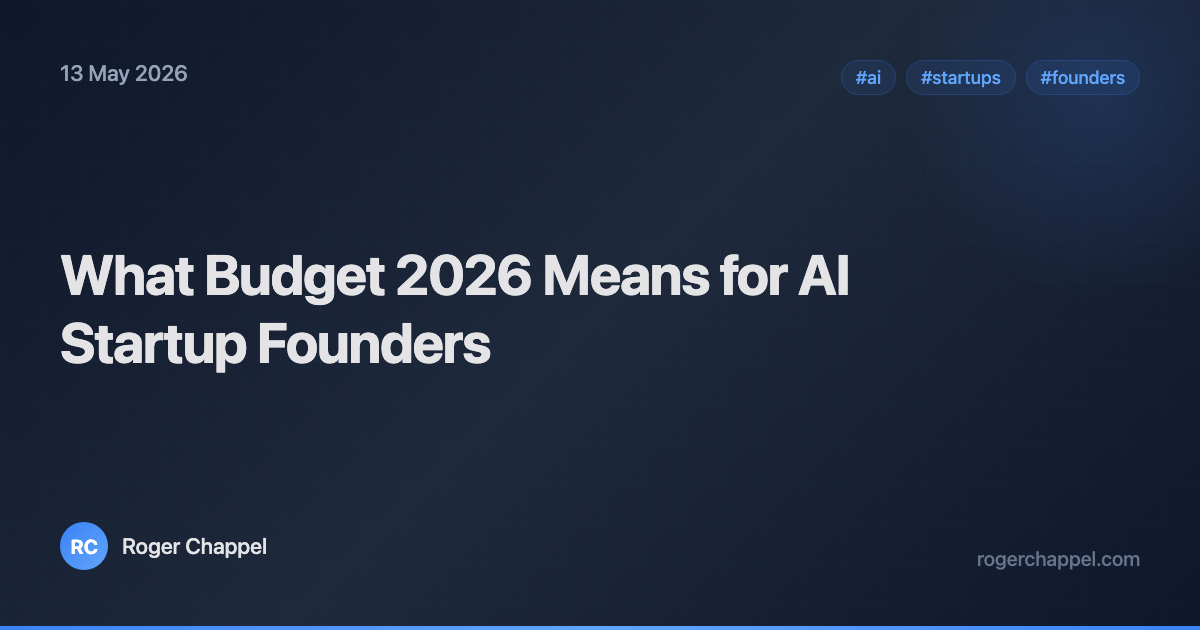 What Budget 2026 Means for AI Startup Founders