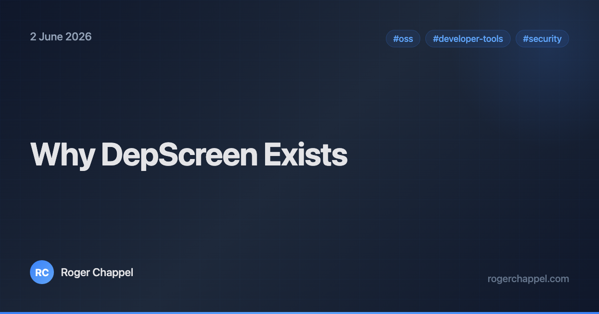 Why DepScreen Exists
