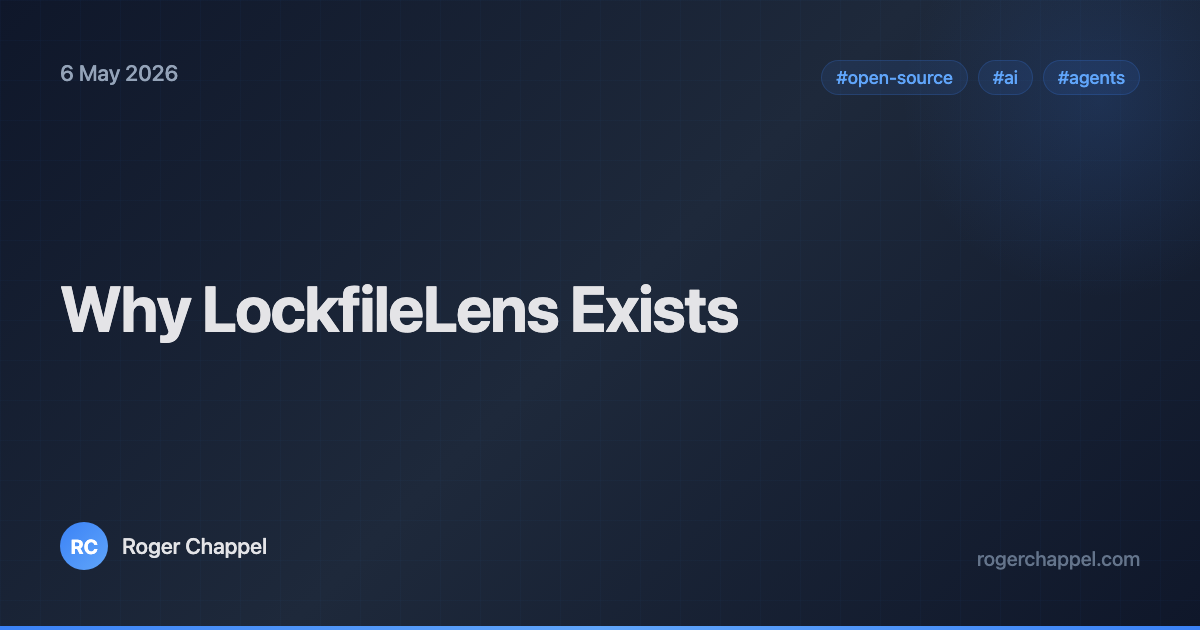 Why LockfileLens Exists