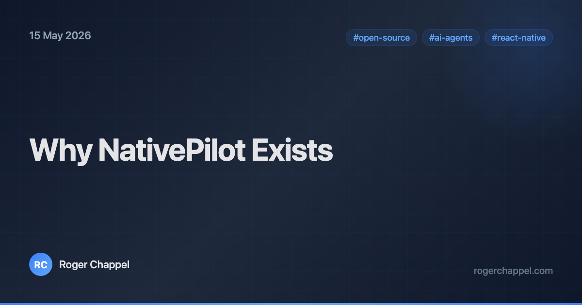 Why NativePilot Exists