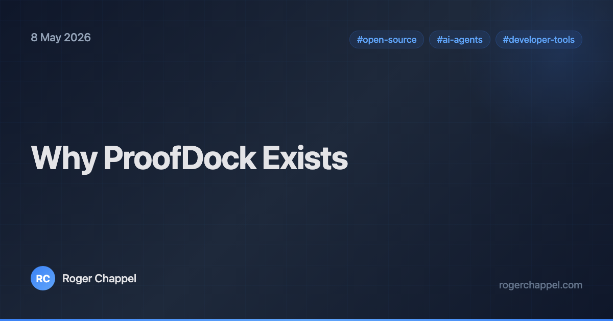 Why ProofDock Exists
