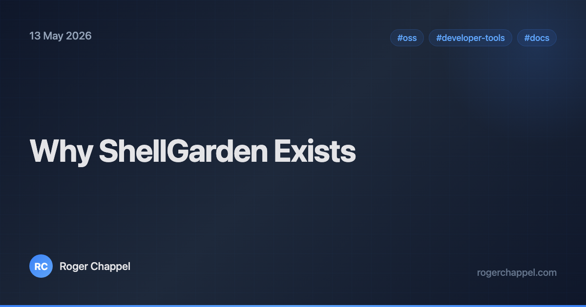 Why ShellGarden Exists