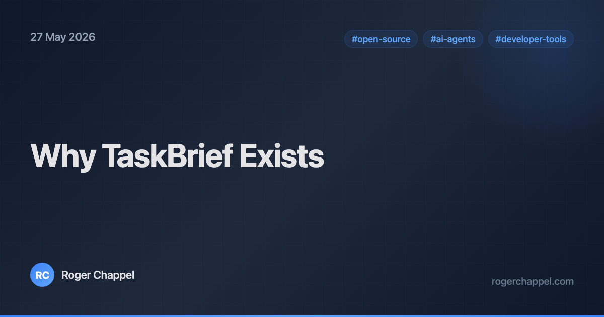 Why TaskBrief Exists