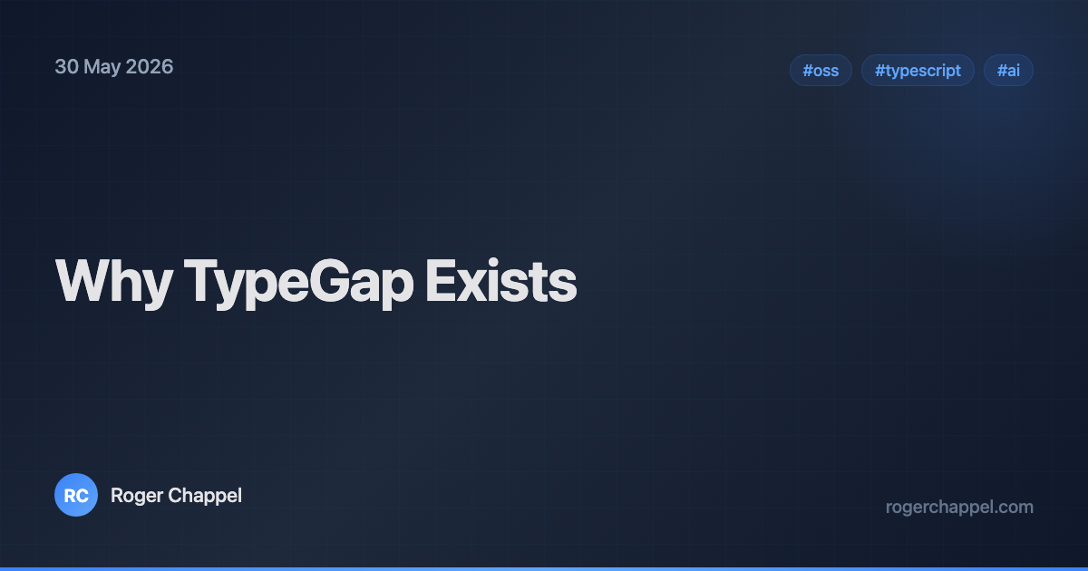 Why TypeGap Exists